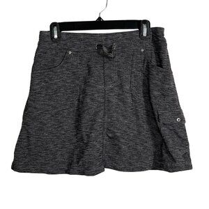 Kuhl Mova Knit Skort Space Dye Gray 5 Pocket Elastic‎ Waist Size Small